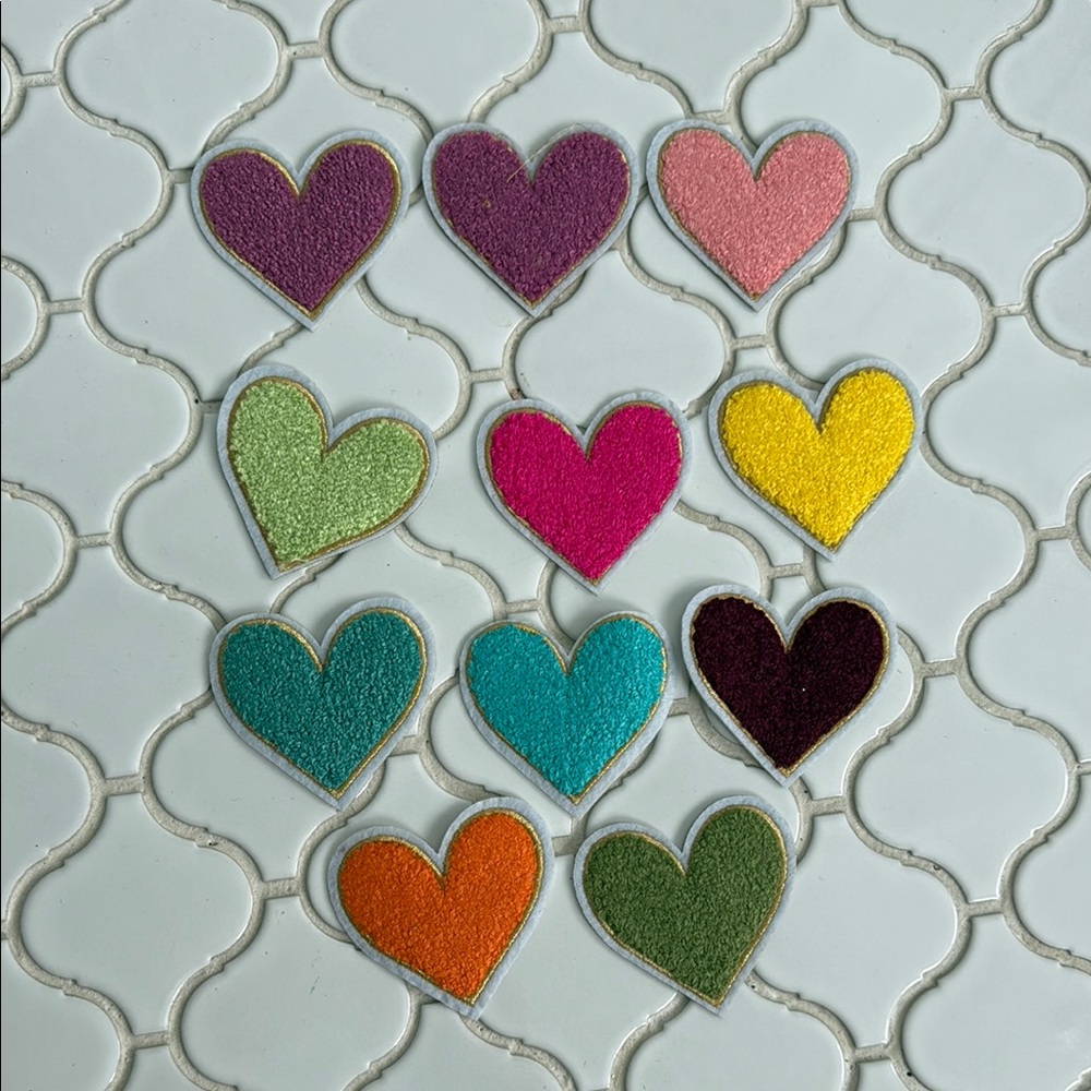 So many patches! Hearts, disco balls, letters, etc. - Picture 2 of 15